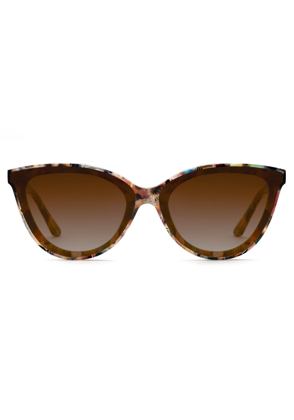 MONROE NYLON | Capri Handcrafted, luxury multicolored acetate cat-eye nylon KREWE sunglasses