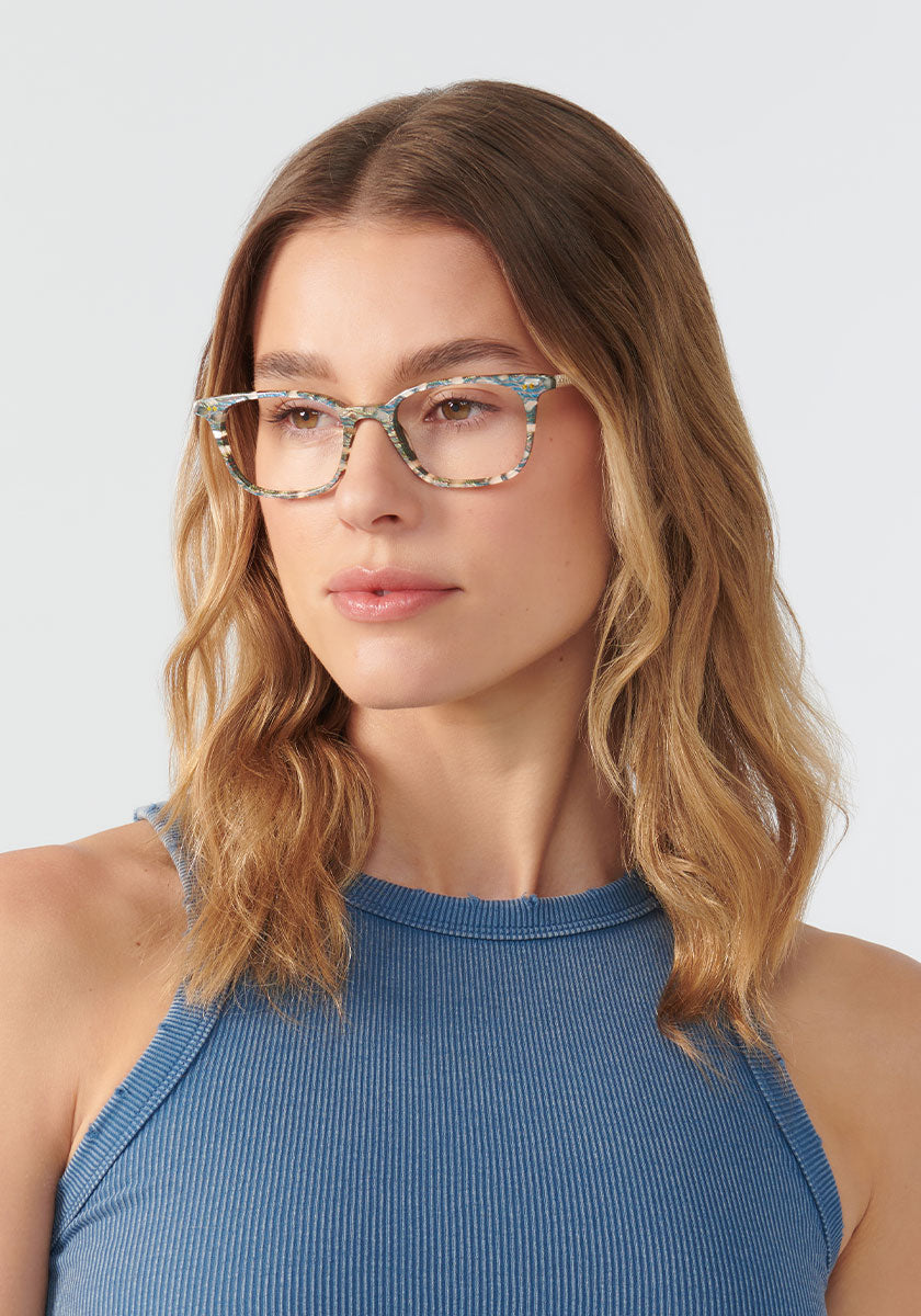 MONTE | Como + Crystal Handcrafted, luxury acetate KREWE eyeglasses womens model | Model: Keke