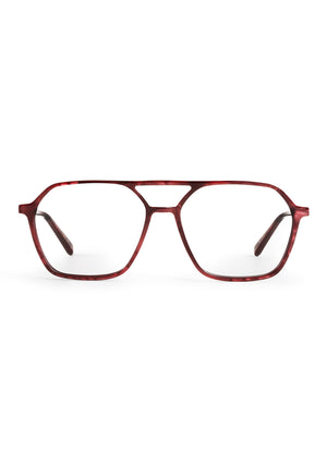 MOORE | Bordeaux Handcrafted, luxury blue and green acetate aviator KREWE eyeglasses