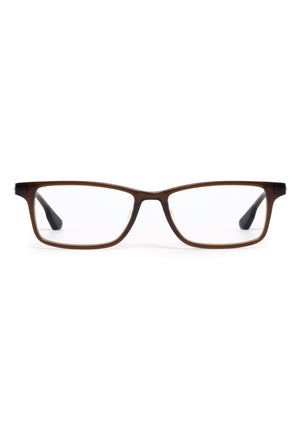 MORGAN | Sumatra Handcrafted, luxury brown acetate rectangular KREWE eyeglasses 