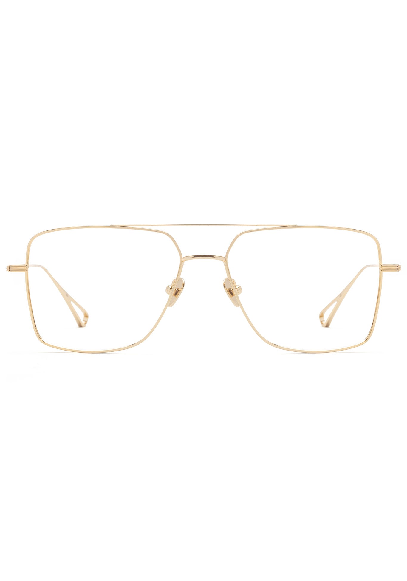 KREWE GLASSES - REYNOLDS | 12K Titanium handcrafted, luxury 12K gold metal aviator glasses