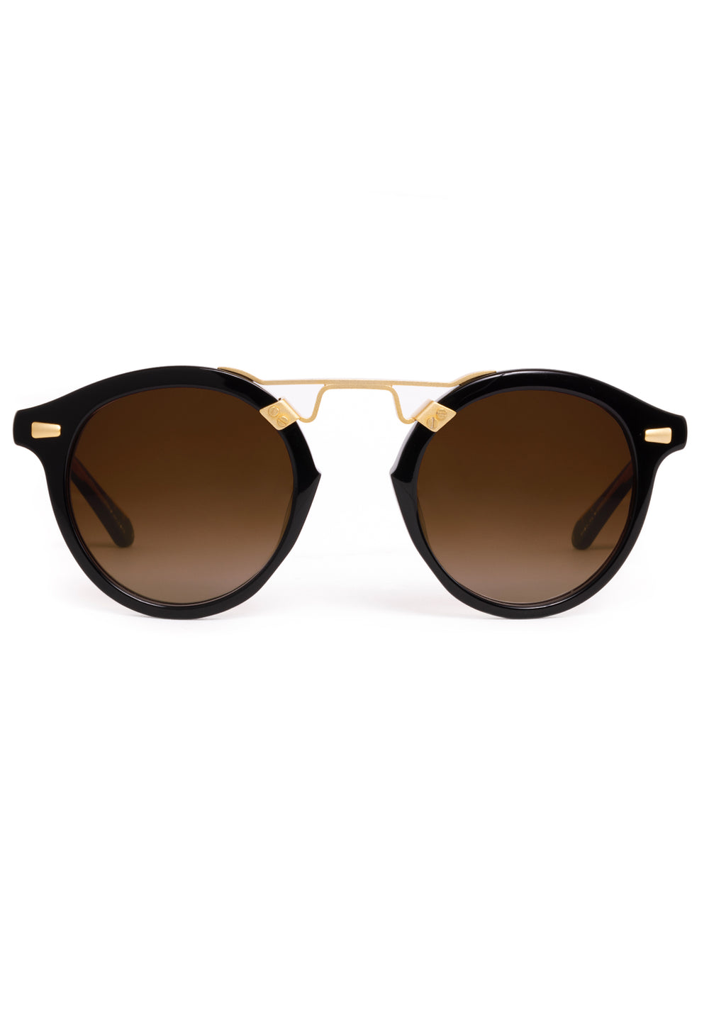 Krewe Lunettes Julien STL II Black Black Tea 18K KREWE