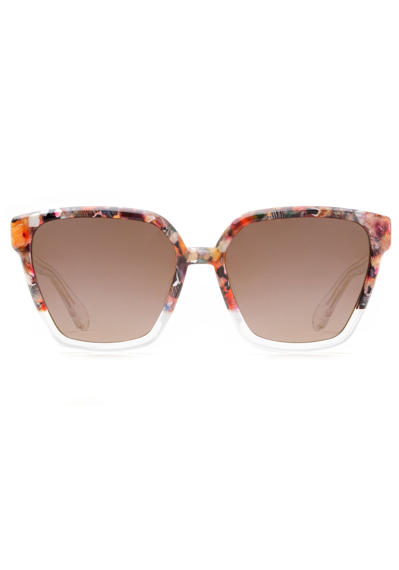 SONIAT | Capri to Crystal 24K Mirrored Handcrafted, luxury colorful acetate KREWE sunglasses