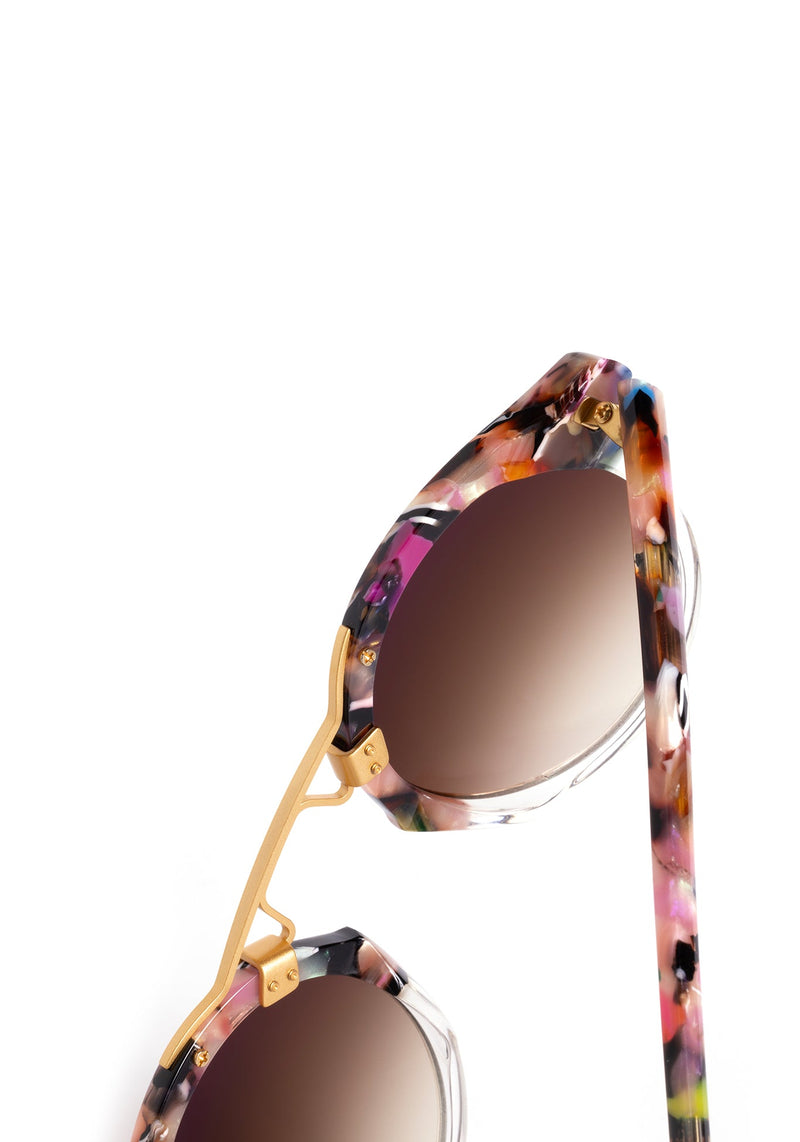 ST. LOUIS CLASSICS | Kokomo to Crystal 24K Handcrafted, luxury, pink acetate KREWE sunglasses