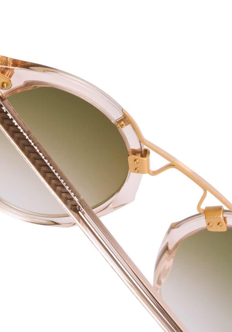 ST. LOUIS | Petal 24K Handcrafted, luxury, pink Acetate KREWE Sunglasses