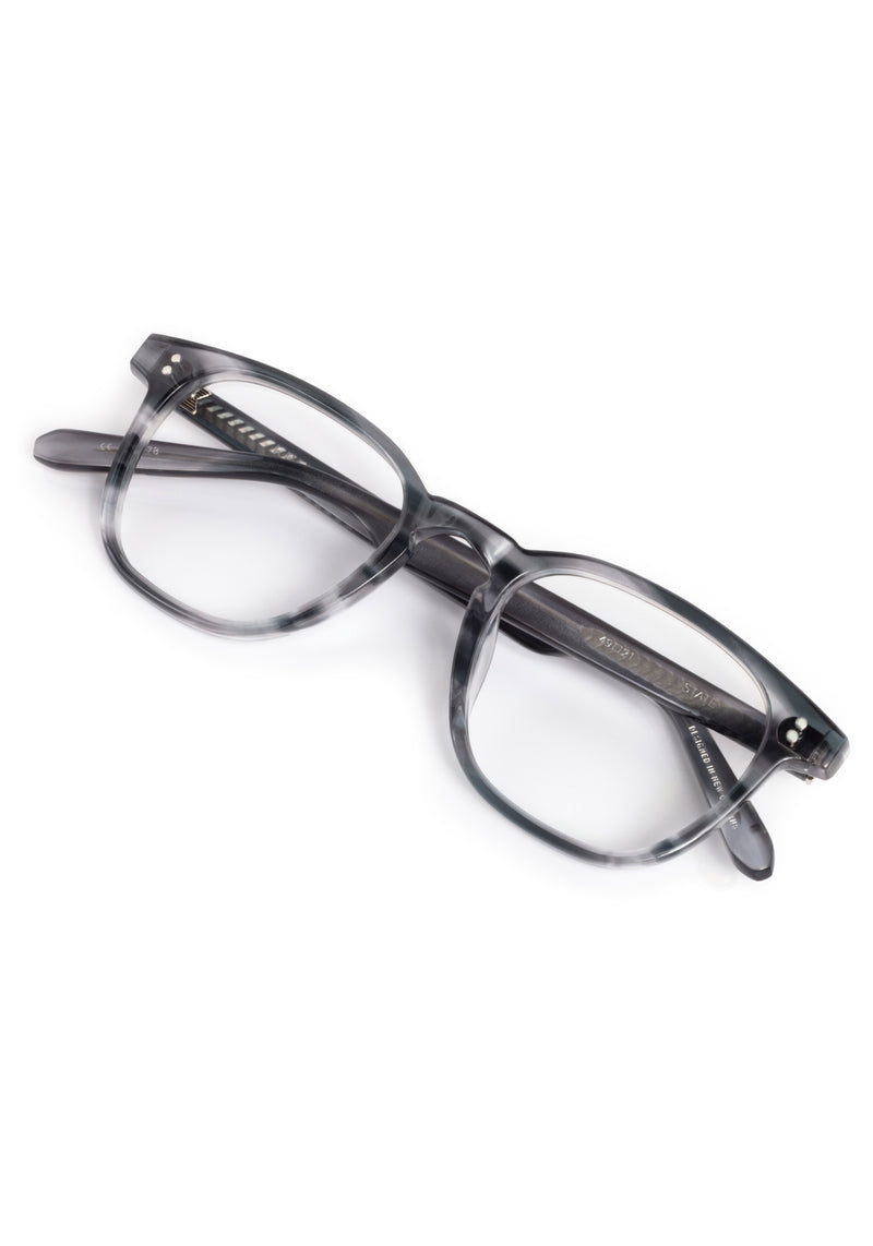 STATE | Eclipse Handcrafted, luxury grey tortoise square KREWE eyeglasses