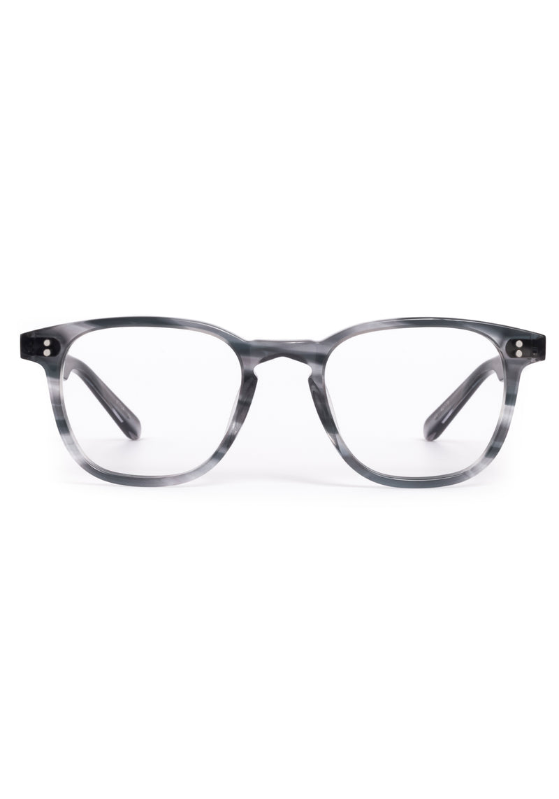 STATE | Eclipse Handcrafted, luxury grey tortoise square KREWE eyeglasses