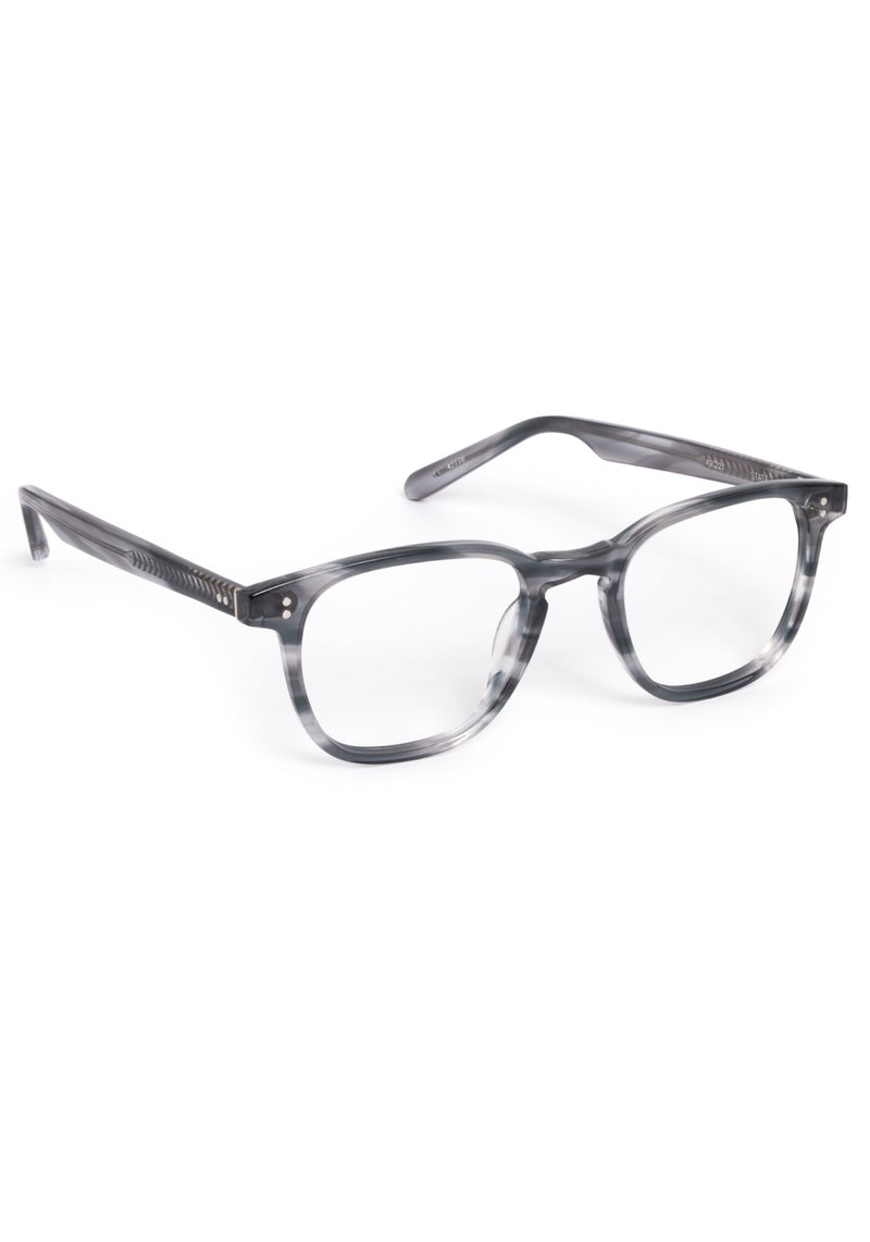 STATE | Eclipse Handcrafted, luxury grey tortoise square KREWE eyeglasses
