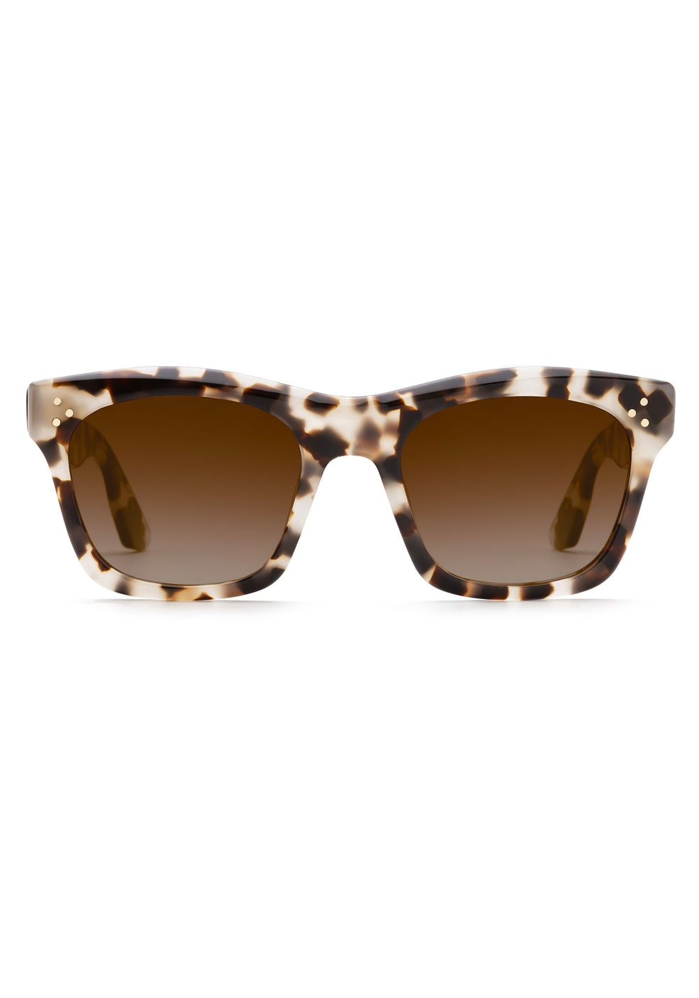 KREWE SUNGLASSES - WILLIAMS | Malt handcrafted, luxury brown tortoise shell acetate wayfarer sunglasses