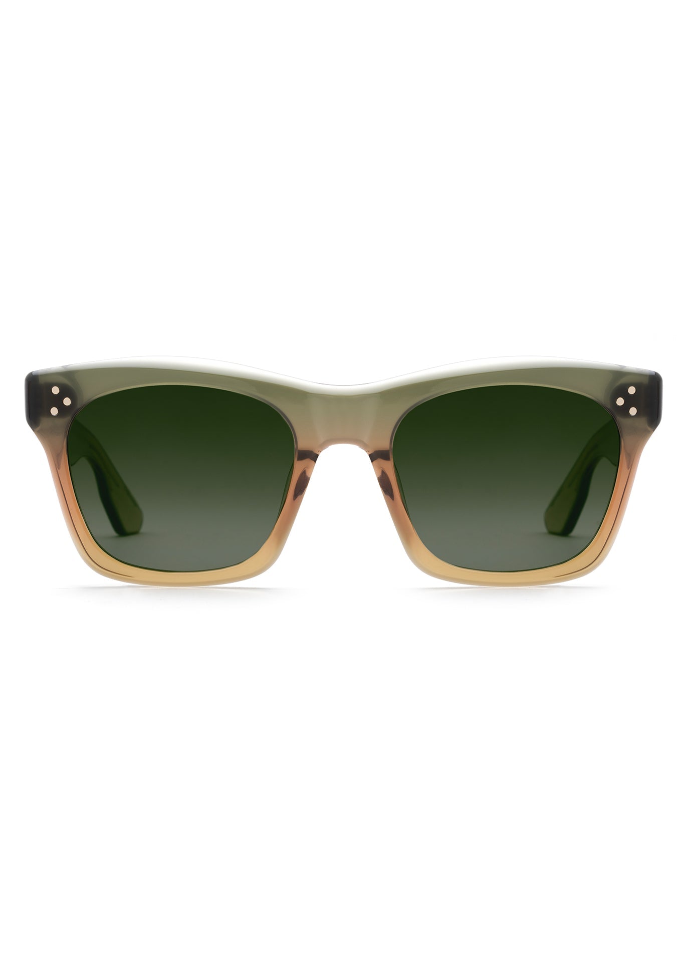 KREWE SUNGALSSES - WILLIAMS | Wasabi Polarized handcrafted green gradient wayfarer polarized sunglasses