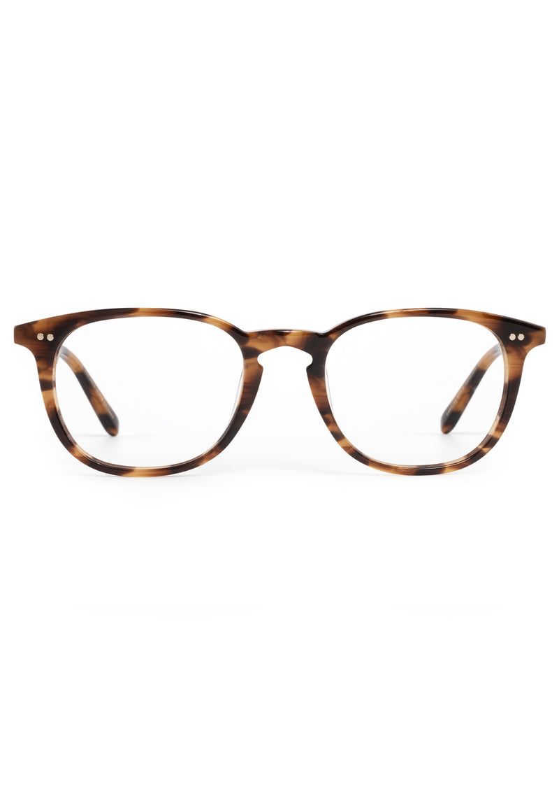 WREN | Venezia Handcrafted, luxury brown tortoise square acetate KREWE  eyeglasses