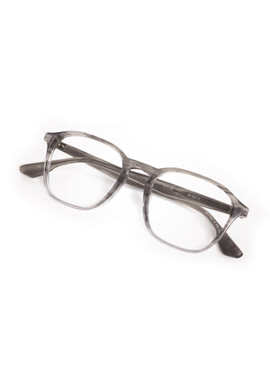 WYATT | Birch Handcrafted luxury grey tortoise acetate square KREWE eyeglasses 
