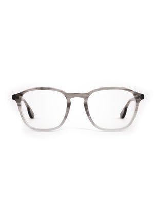 WYATT | Birch Handcrafted luxury grey tortoise acetate square KREWE eyeglasses 
