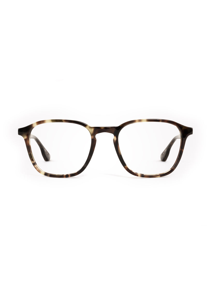 WYATT | Patagonian Handcrafted luxury brown tortoise acetate square KREWE eyeglasses 