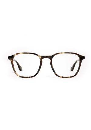WYATT | Patagonian Handcrafted luxury brown tortoise acetate square KREWE eyeglasses 