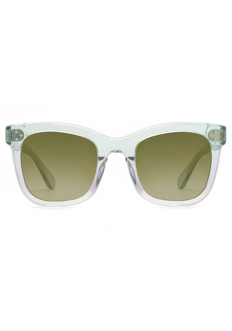 ADELE | Lagoon Mirrored Handcrafted, Luxury Blue Acetate KREWE Sunglasses