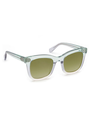 ADELE | Lagoon Mirrored Handcrafted, Luxury Blue Acetate KREWE Sunglasses