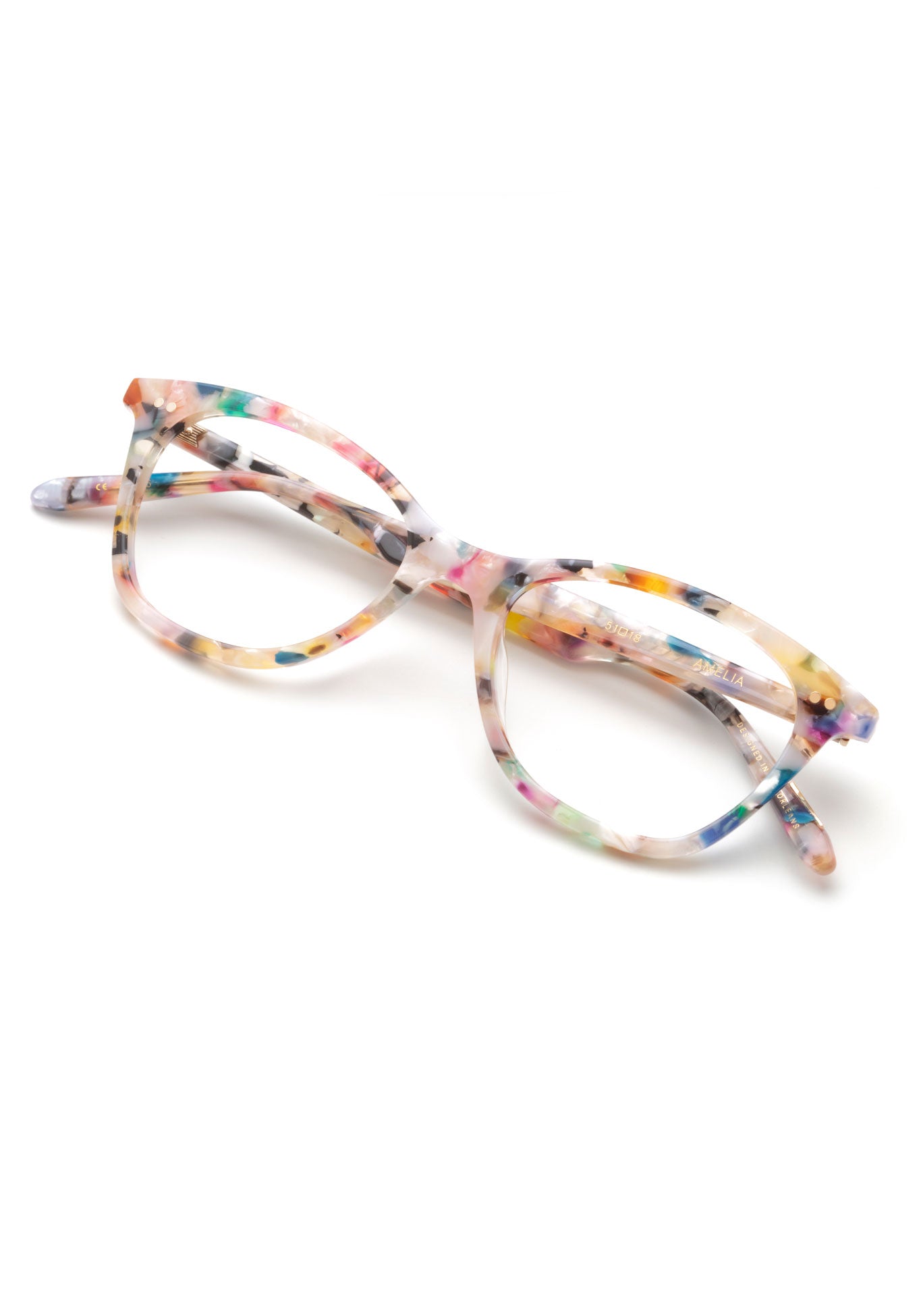 KREWE - Designer Eyeglasses - AMELIA | Gelato Handcrafted, luxury colorful tortoise shell acetate eyeglasses. Similar to Oliver Peoples eyeglasses, moscot eyeglasses, warby parker eyeglasses