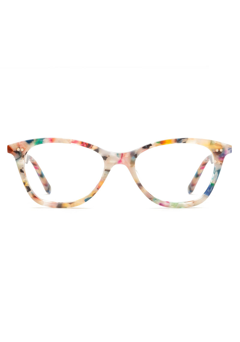 KREWE - Designer Eyeglasses - AMELIA | Gelato Handcrafted, luxury colorful tortoise shell acetate eyeglasses. Similar to Oliver Peoples eyeglasses, moscot eyeglasses, warby parker eyeglasses