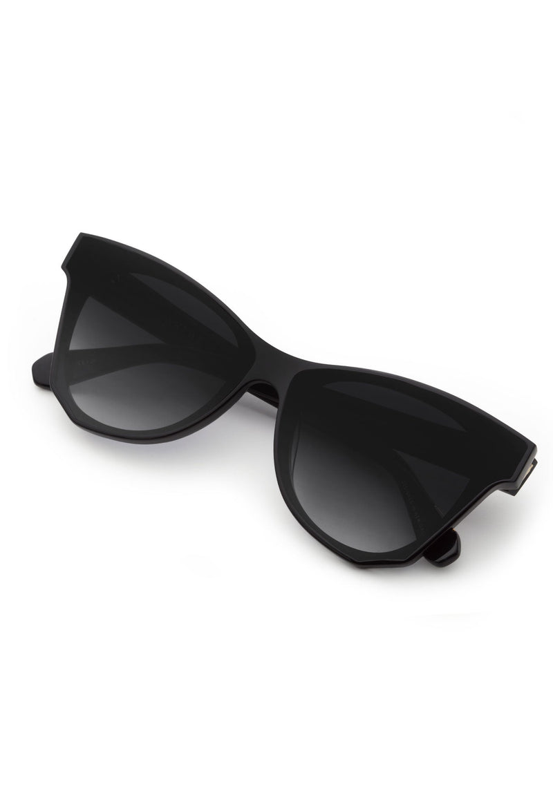 AUBRY NYLON | Black + Shadow Handcrafted, luxury black acetate KREWE sunglasses