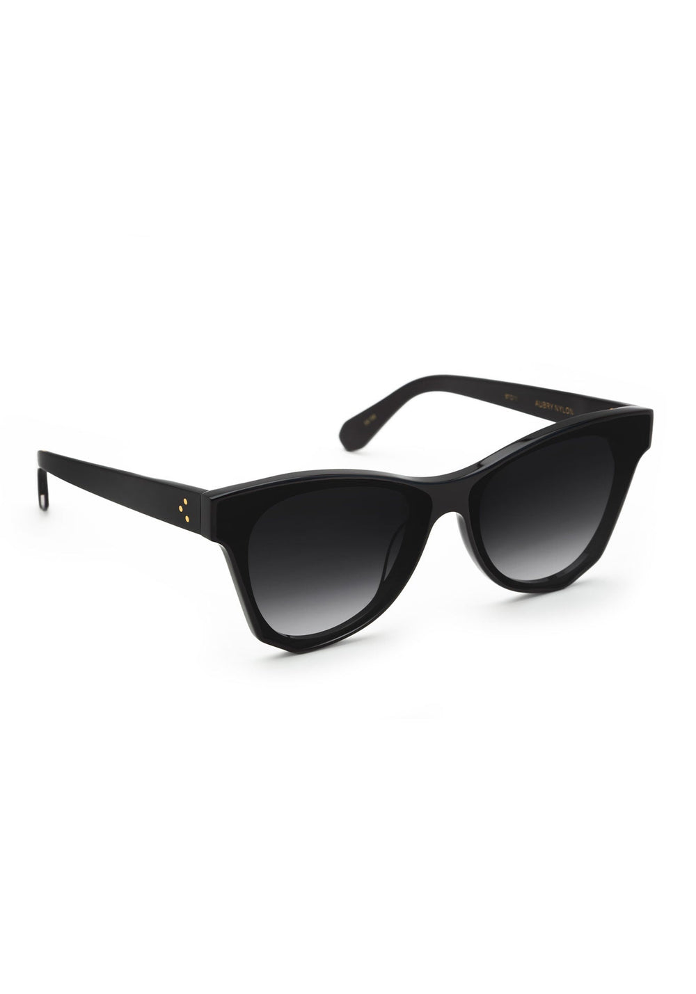 AUBRY NYLON | Black + Shadow Handcrafted, luxury black acetate KREWE sunglasses