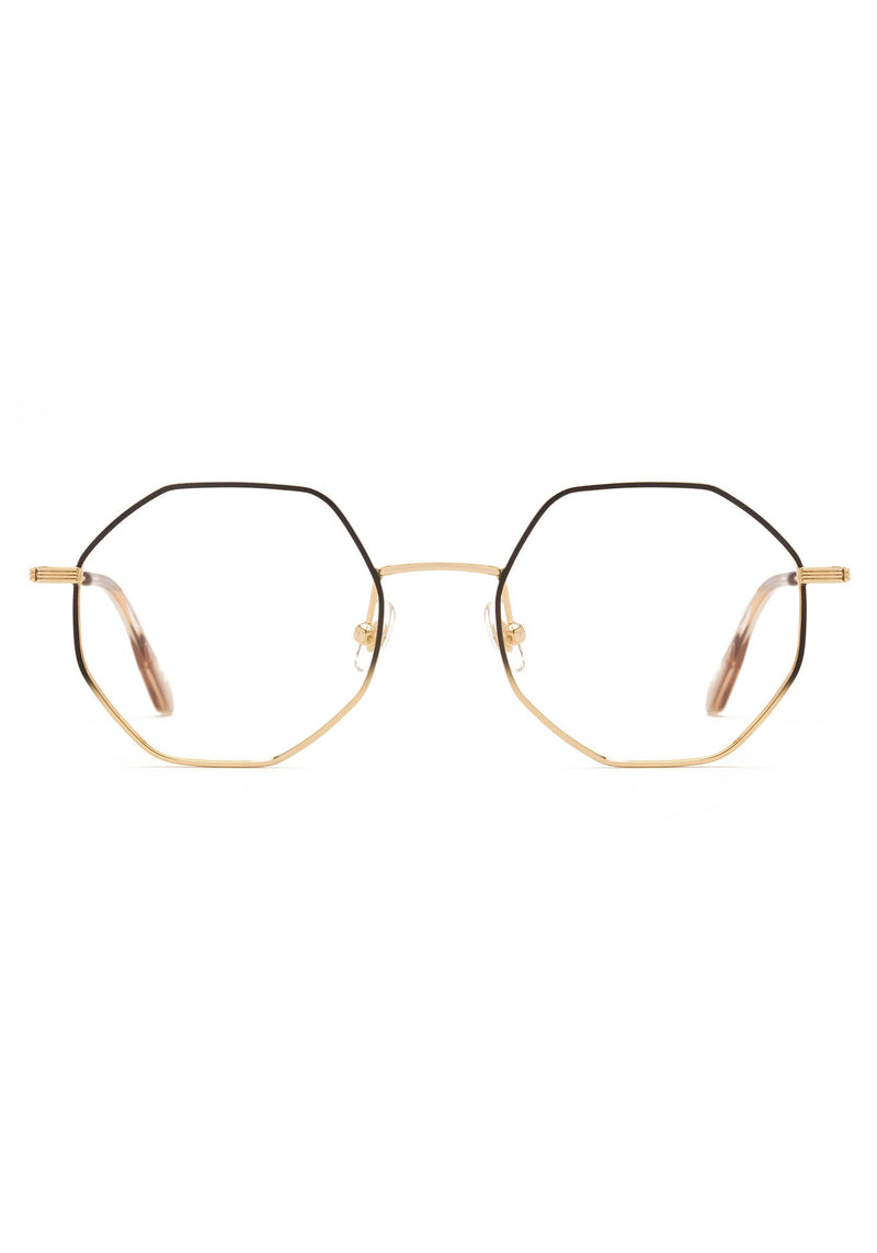 KREWE BABS | 18K + Black Fade + Buff Handcrafted, 18K Gold Plated Metal Luxury Glasses
