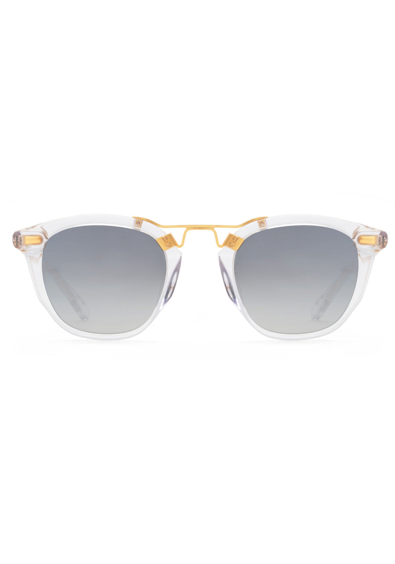 BEAU | Crystal Mirrored 24K Handcrafted, luxury clear acetate KREWE sunglasses