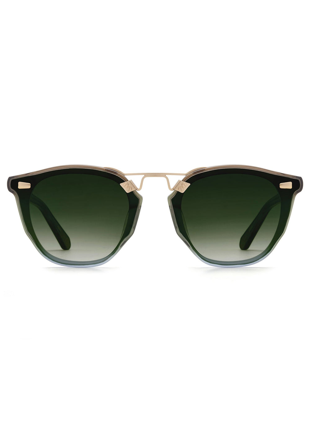KREWE BEAU NYLON | Matcha 12K Handcrafted, Green Acetate Luxury Sunglasses