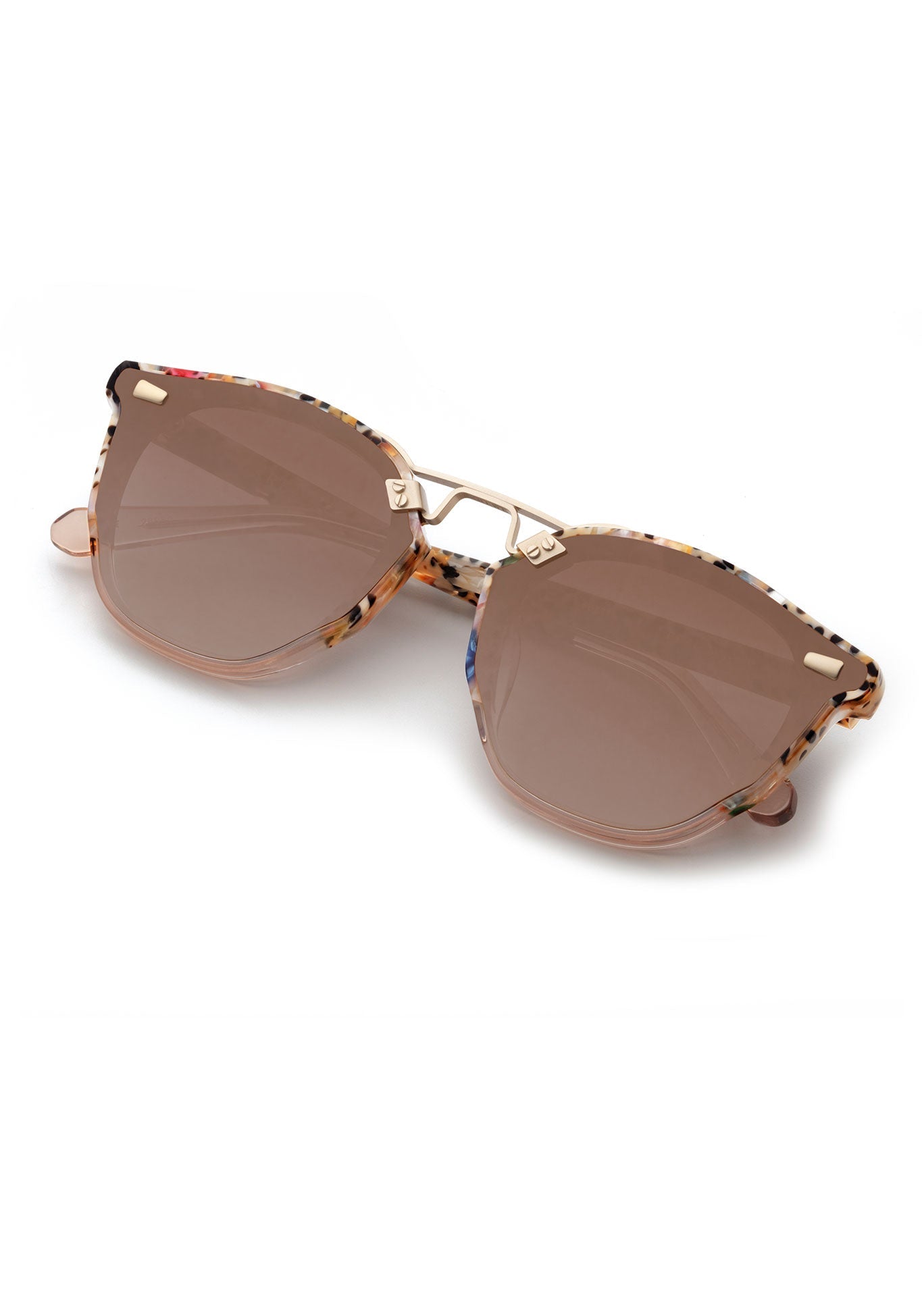 KREWE BEAU NYLON | Poppy to Petal 12K Mirrored Handcrafted, Colorful Acetate Luxury Sunglasses