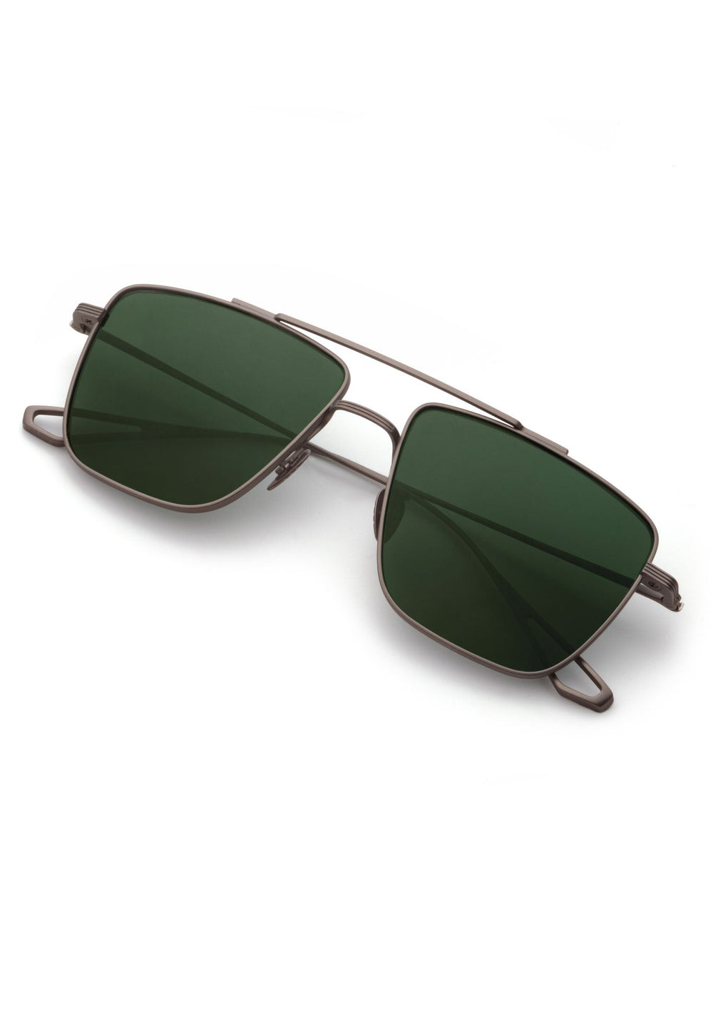 BOLDEN | Matte Gunmetal Titanium Polarized Handcrafted, luxury titanium hardware KREWE sunglasses
