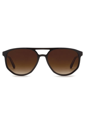 BRANDO | Black + Black Tea Handcrafted, luxury black acetate KREWE sunglasses