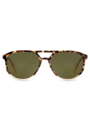 BRANDO | Iberia to Haze Handcrafted, luxury brown tortoise acetate KREWE sunglasses