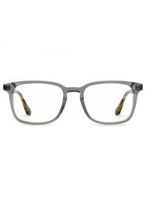 BRANDON | Ash + Chai handcrafted, luxury grey acetate KREWE glasses