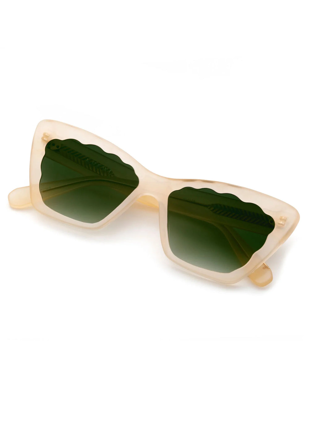 BRIGITTE | Blonde Handcrafted, Tan Acetate KREWE Sunglasses