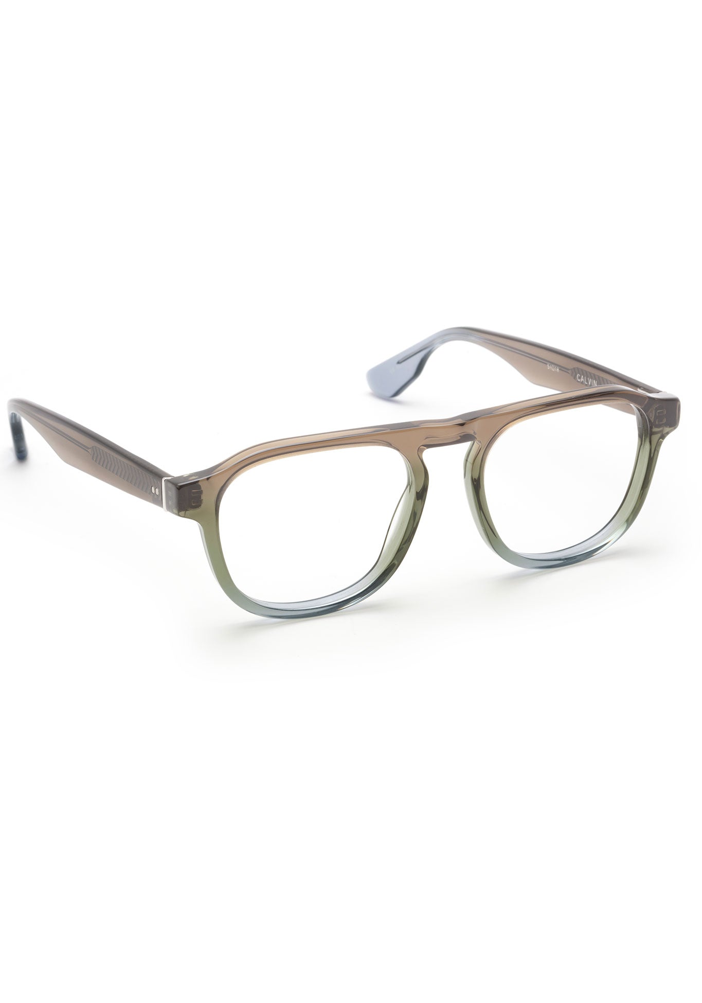 KREWE CALVIN | Matcha Handcrafted, luxury blue and green acetate eyeglasses