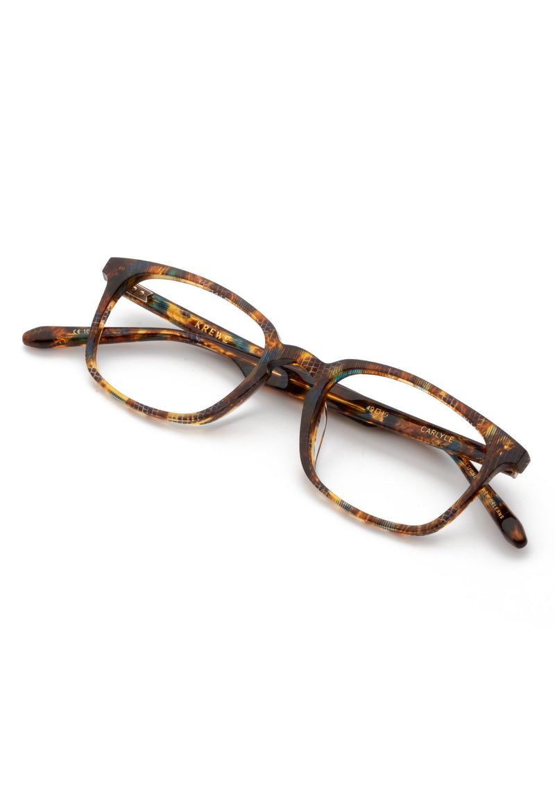 KREWE CARLYLE | Heron Handcrafted, luxury brown acetate eyeglasses