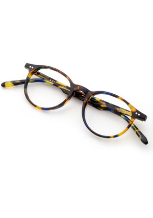 KREWE CARSON | Lapis Handcrafted, luxury blue tortoise shell acetate eyeglasses