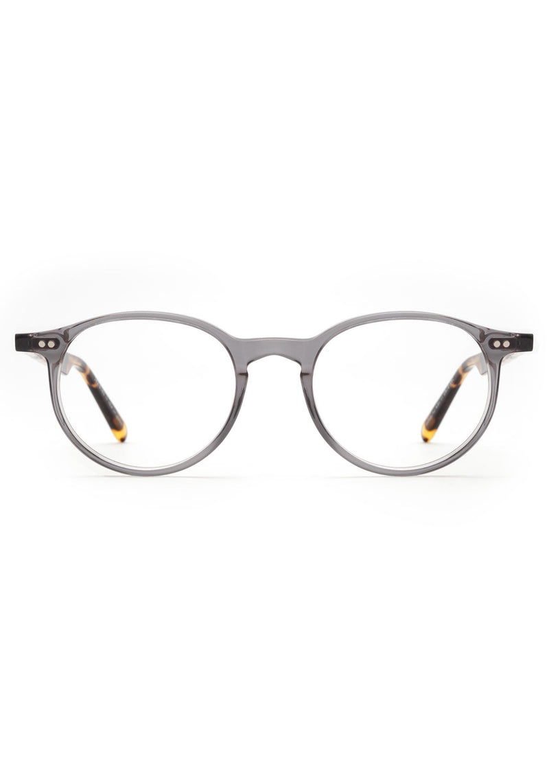 KREWE CARSON II | Ash + Chai Handcrafted, luxury grey acetate eyeglasses