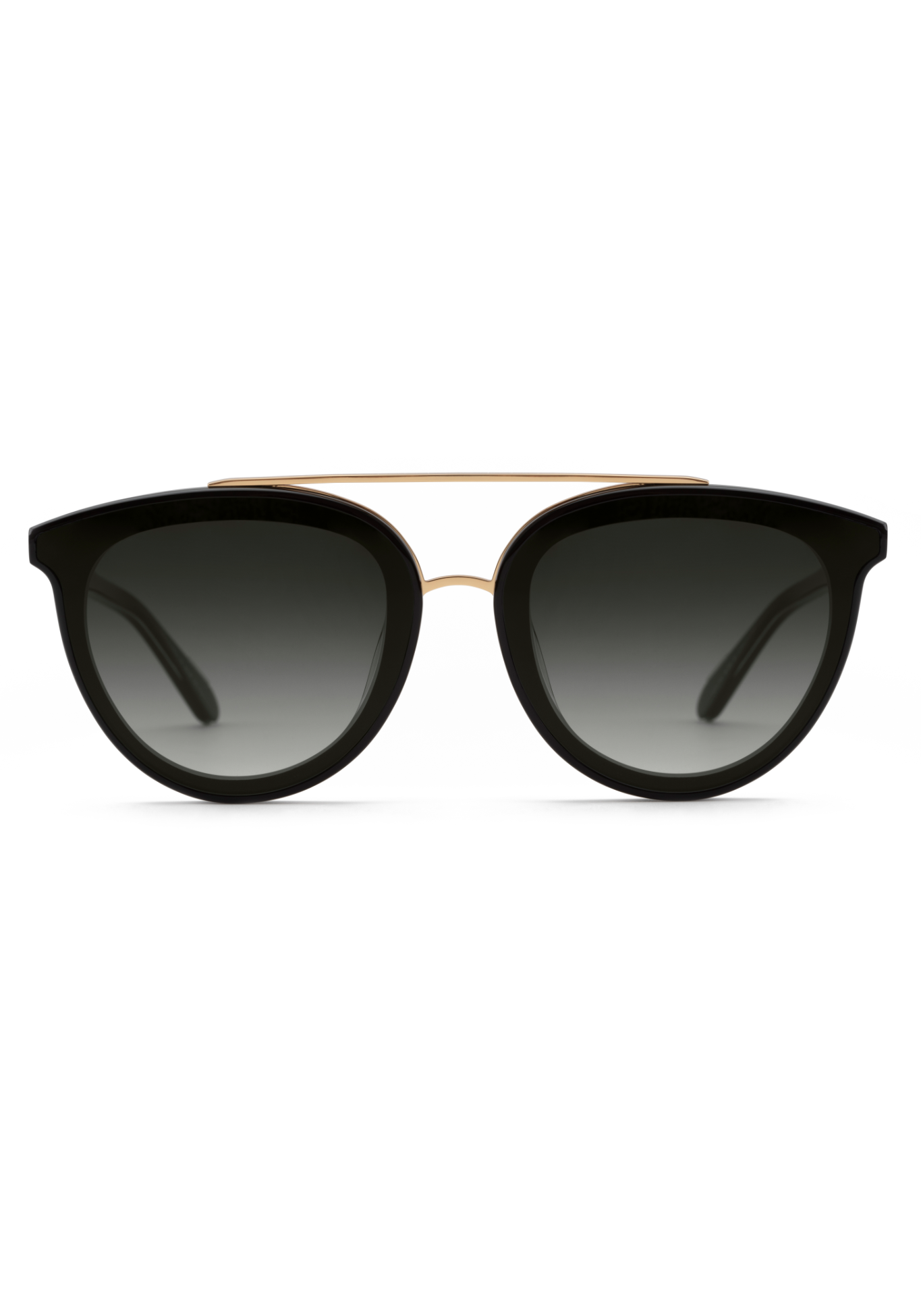 CLIO NYLON | Black + Shadow Handcrafted, luxury black acetate KREWE oversized sunglasses