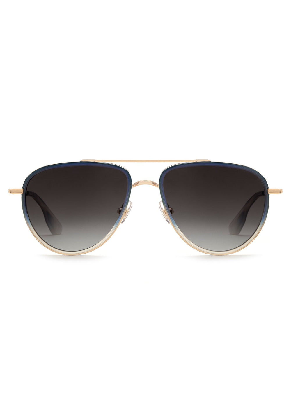 COLEMAN | 18K + Matte Indigo Fade + Gravity Handcrafted, navy acetate luxury KREWE sunglasses