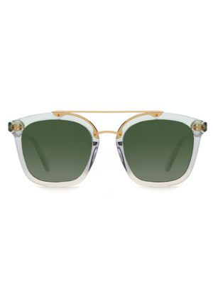 COLISEUM | Lagoon 24K Mirrored Handcrafted, luxury blue acetate KREWE sunglasses