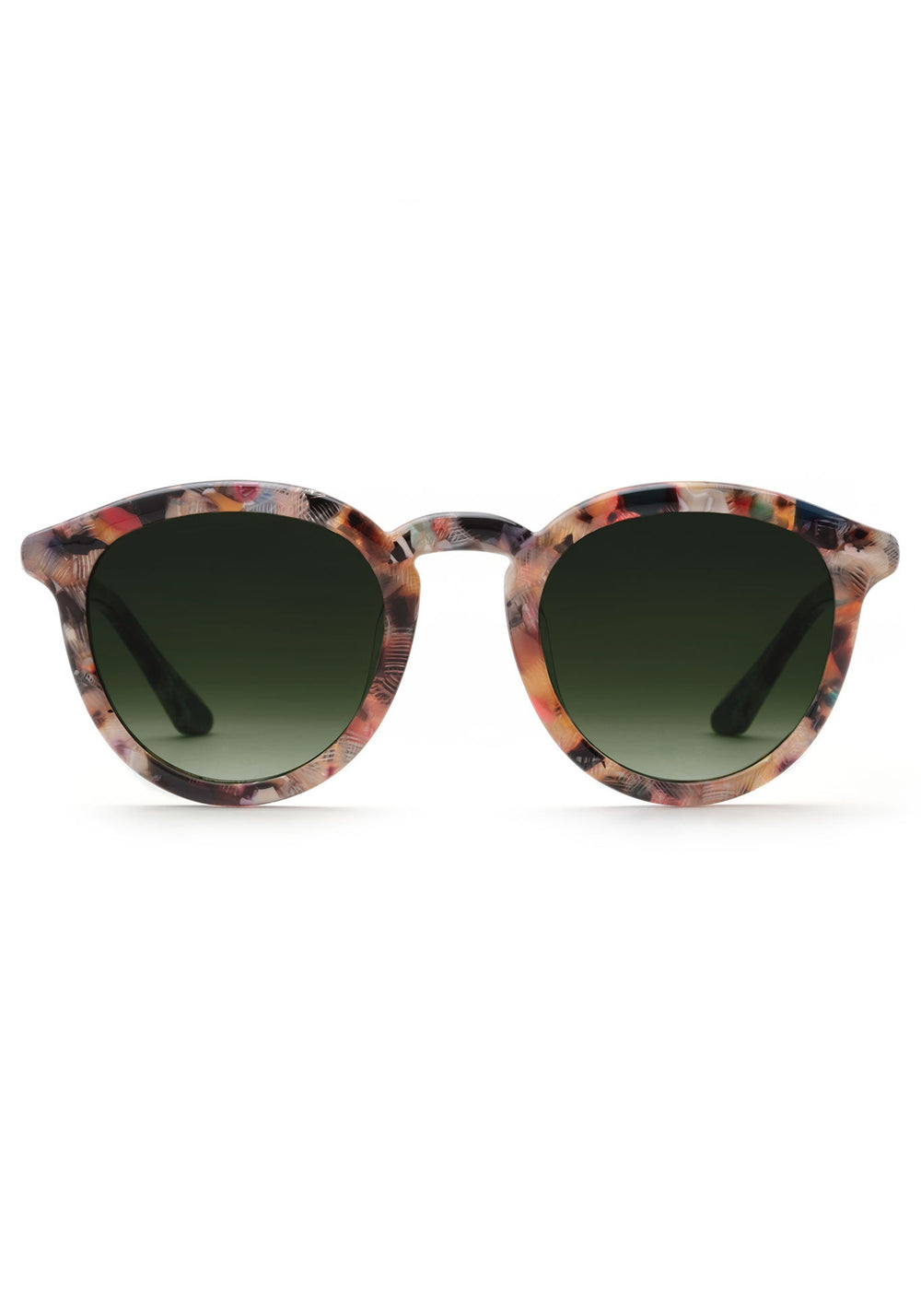 COLLINS | Capri Handcrafted, luxury colorful acetate KREWE round sunglasses