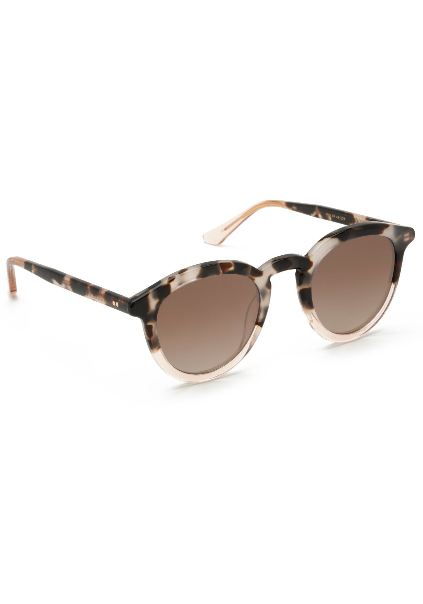 COLLINS | Malt to Petal Mirror Polarized Handcrafted, luxury tortoise acetate KREWE sunglasses
