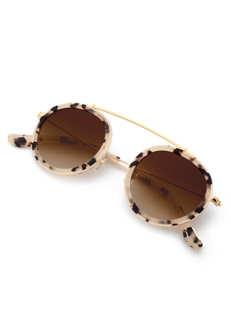 CONTI | Matte Oyster 24K Handcrafted, luxury tortoise shell acetate KREWE sunglasses