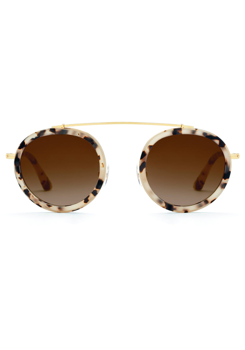 CONTI | Matte Oyster 24K Handcrafted, luxury tortoise shell acetate KREWE sunglasses