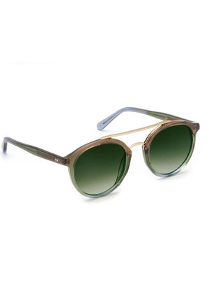 DANTE | Matcha 12K Handcrafted, luxury blue and green acetate KREWE sunglasses