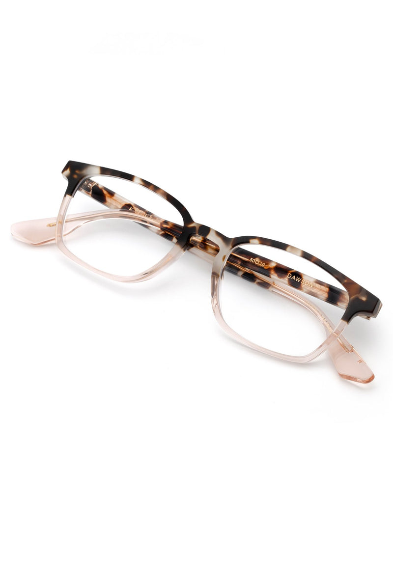 KREWE DAWSON | Malt to Petal Handcrafted, Luxury Pink and Tortoise Split Acetate Eyeglasses