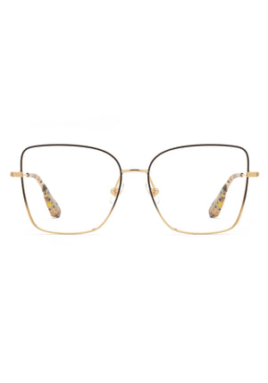 DOROTHY | 18K + Black Fade + Poppy Handcrafted, 18K Gold Plated KREWE Eyeglasses