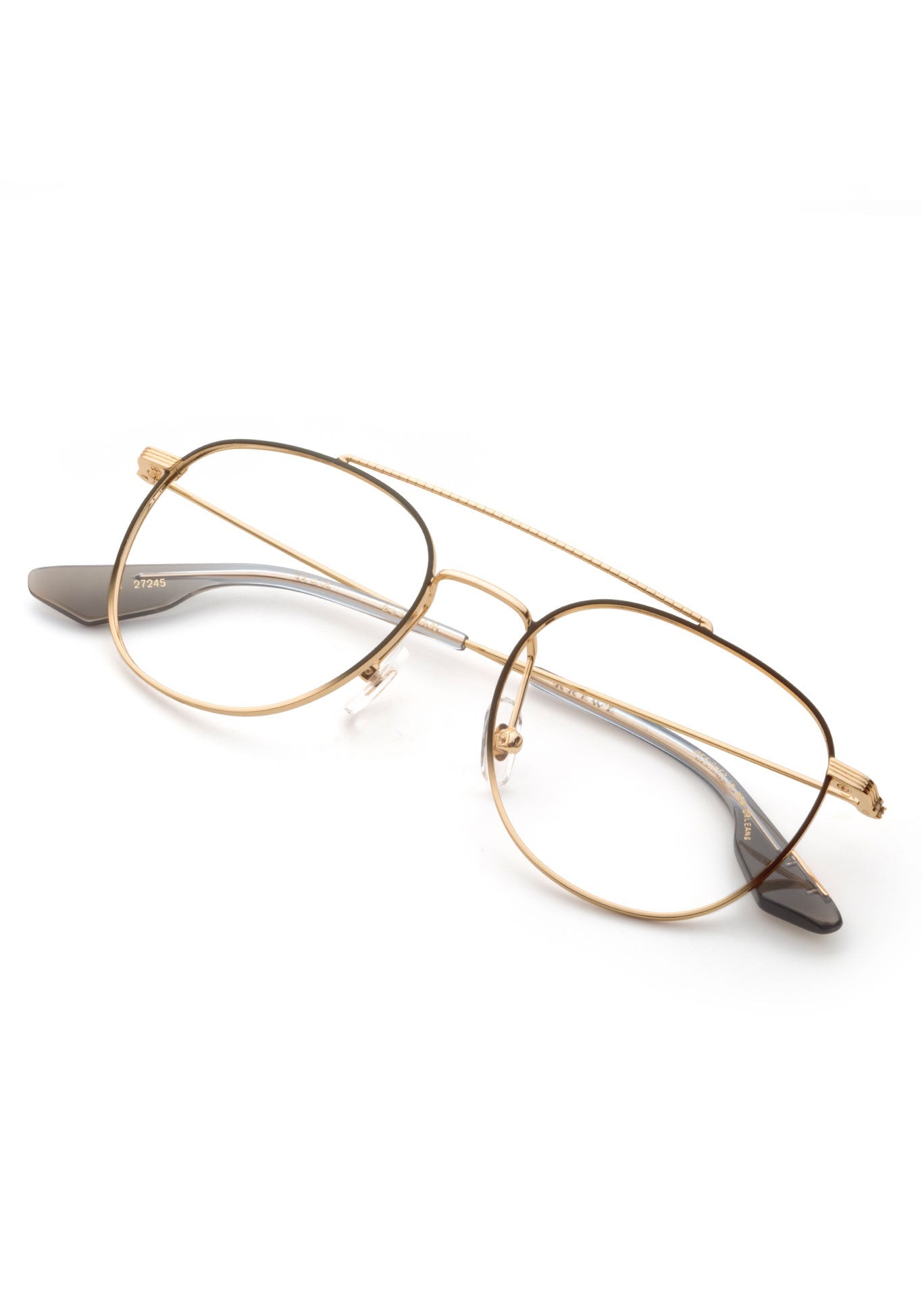 ELYSIAN | 18K + Matte Black Fade Handcrafted, luxury 18K metal KREWE eyeglasses