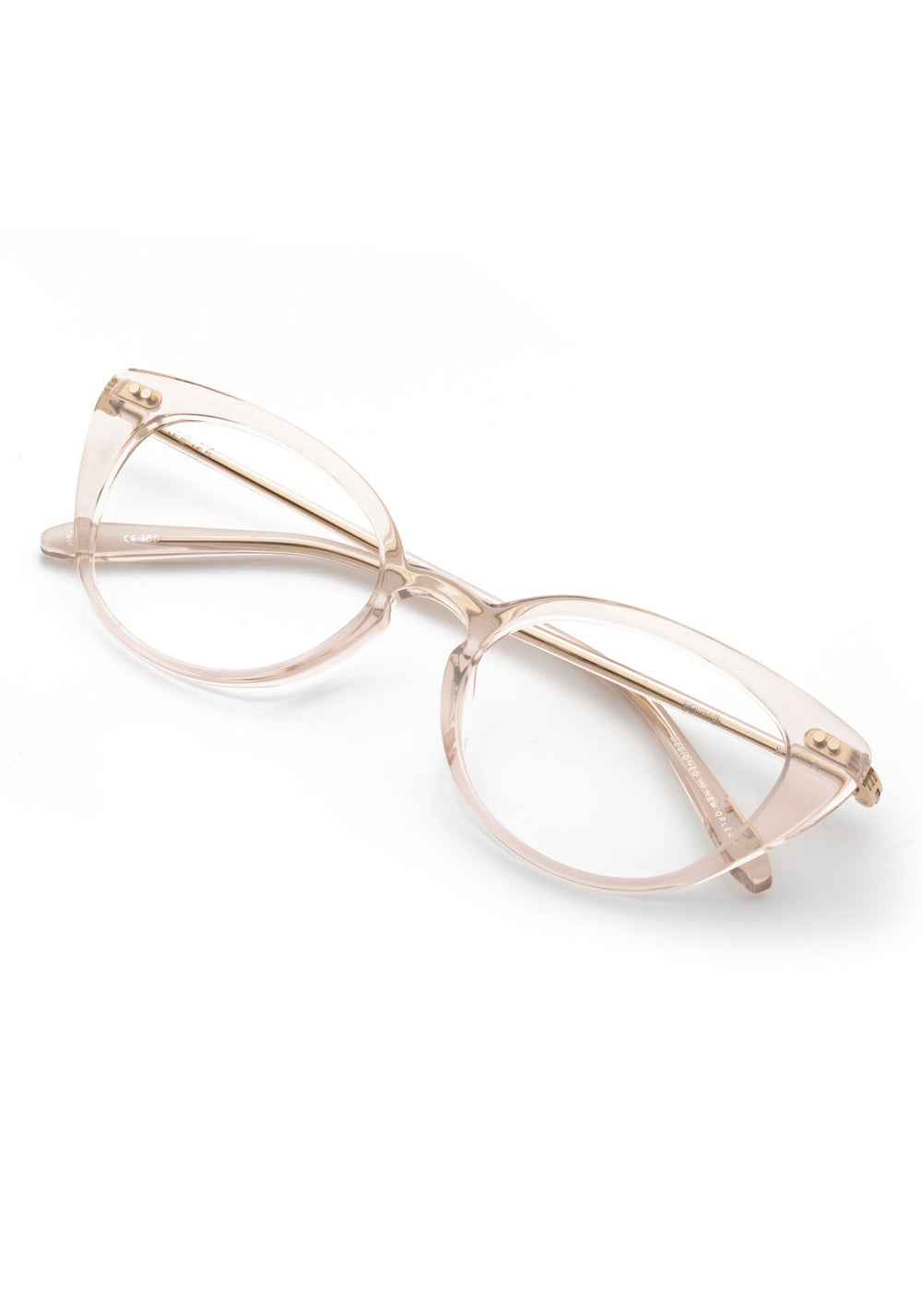 KREWE EMMA | Buff Handcrafted, luxury pink tinted acetate eyeglasses